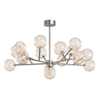 Contemporary Glass Globe Chandelier - Starry Sky Ceiling Light