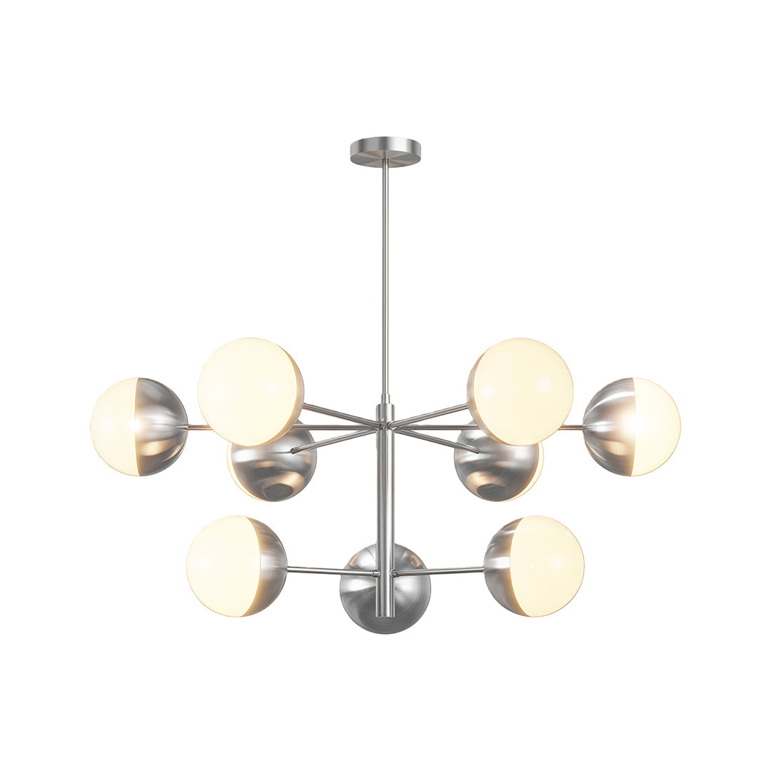 Modern Solid Copper Globe Chandelier Ceiling Light