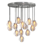 Luxury Copper and Glass Chandelier - Modern Ceiling Light