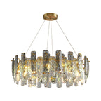 Modern Crystal Ceiling Light with Eye Protection