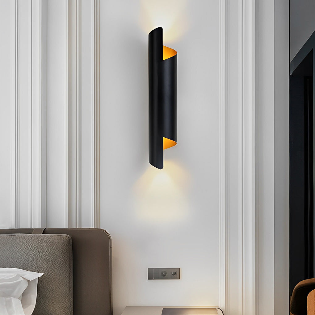 Modern Minimalist Metal LED Scroll Wall Sconce