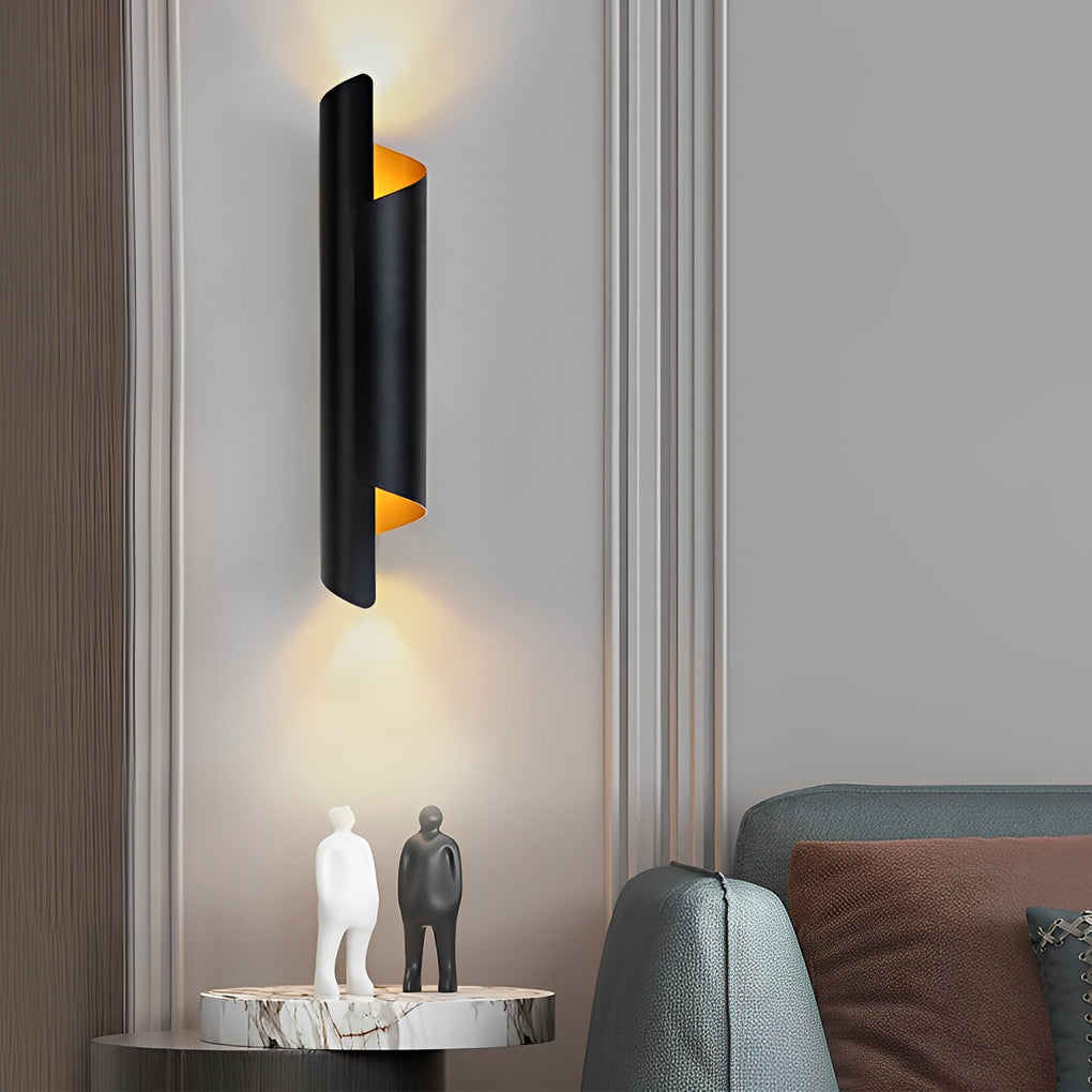 Modern Minimalist Metal LED Scroll Wall Sconce
