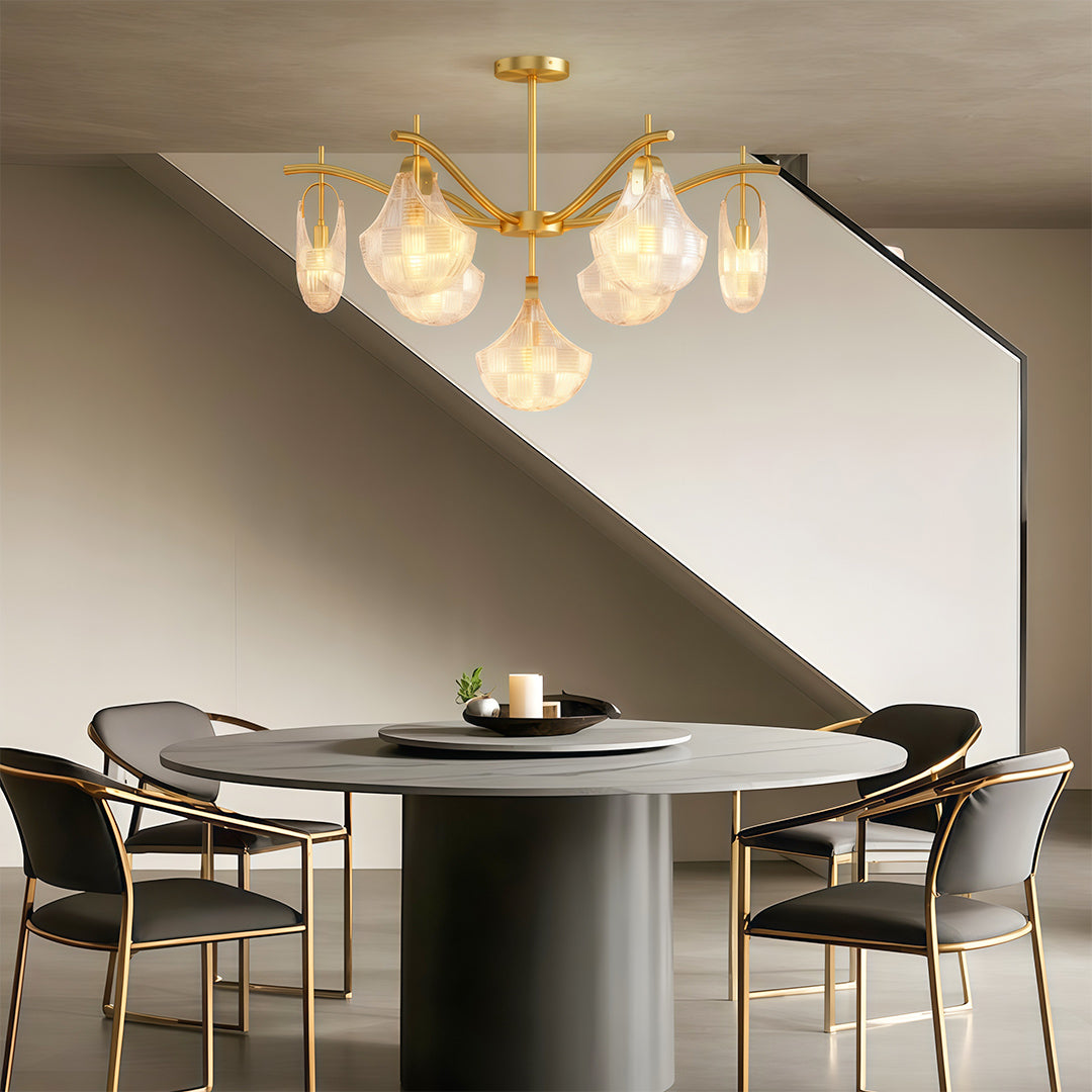 Modern Luxury Shell Chandelier Ceiling Light