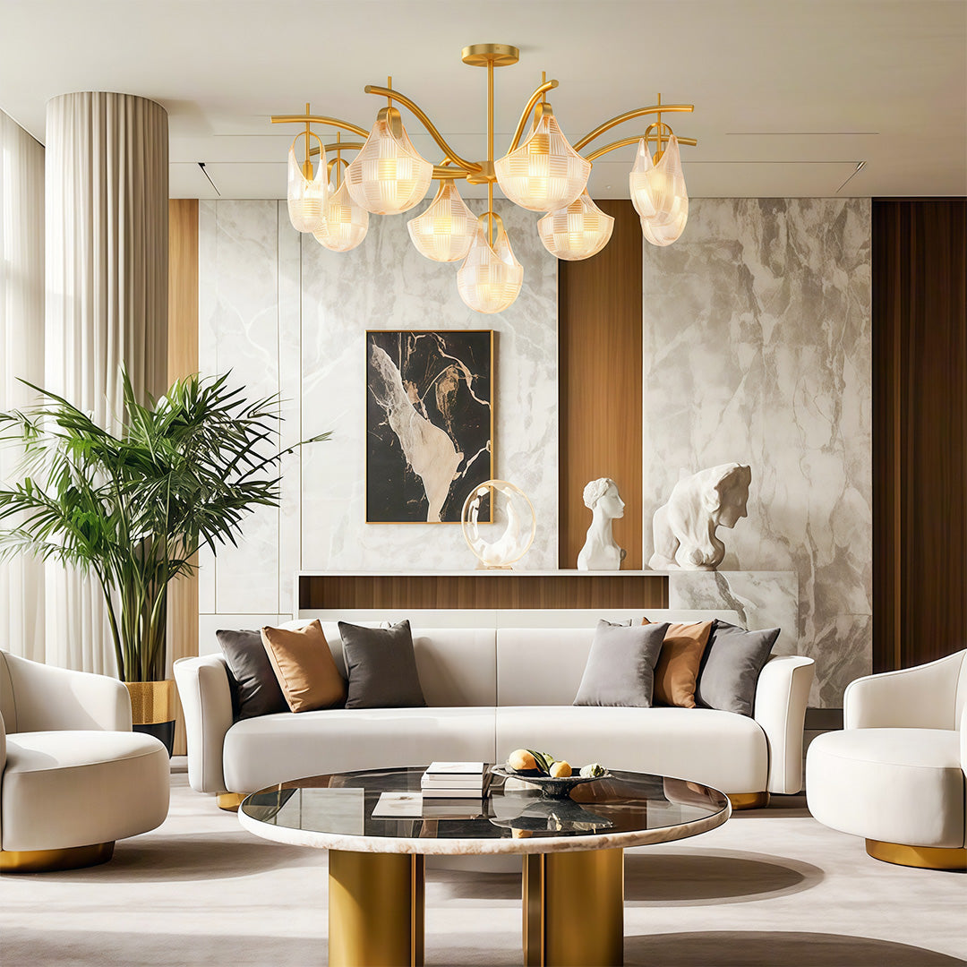 Modern Luxury Shell Chandelier Ceiling Light
