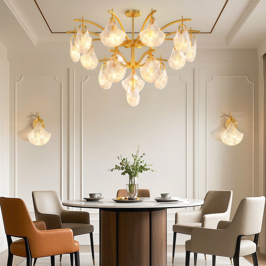 Modern Luxury Shell Chandelier Ceiling Light