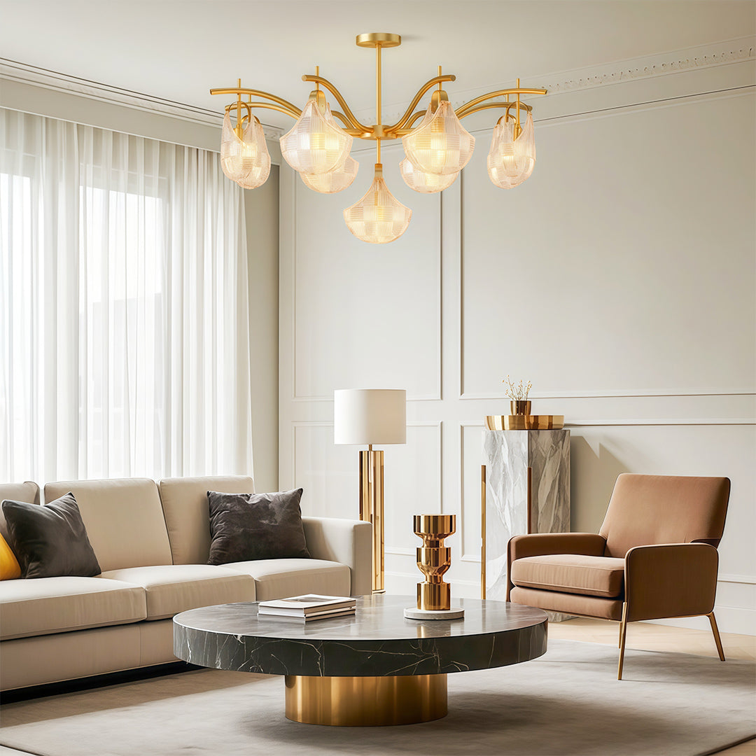 Modern Luxury Shell Chandelier Ceiling Light