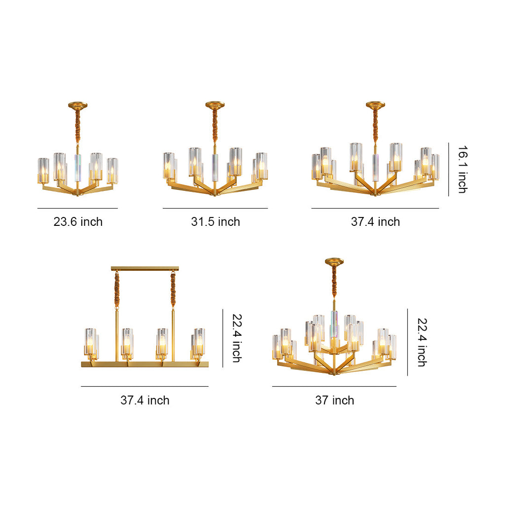 Luxury American-Style Candle Chandelier Ceiling Light