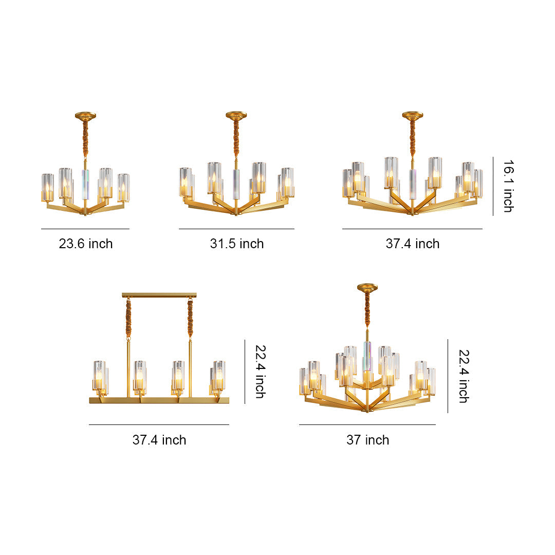 Luxury American-Style Candle Chandelier Ceiling Light