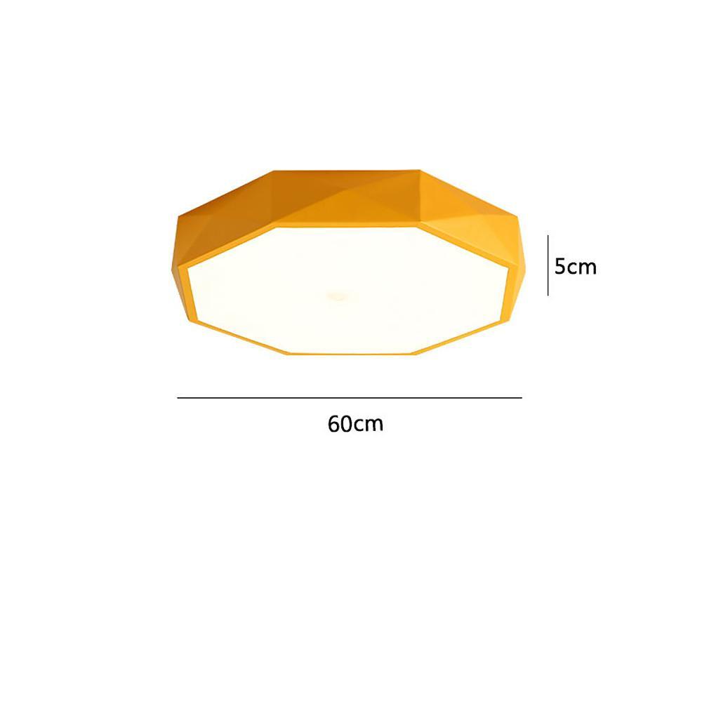 Octagonal LED Flush Mount Ceiling Light for Kids' Bedrooms