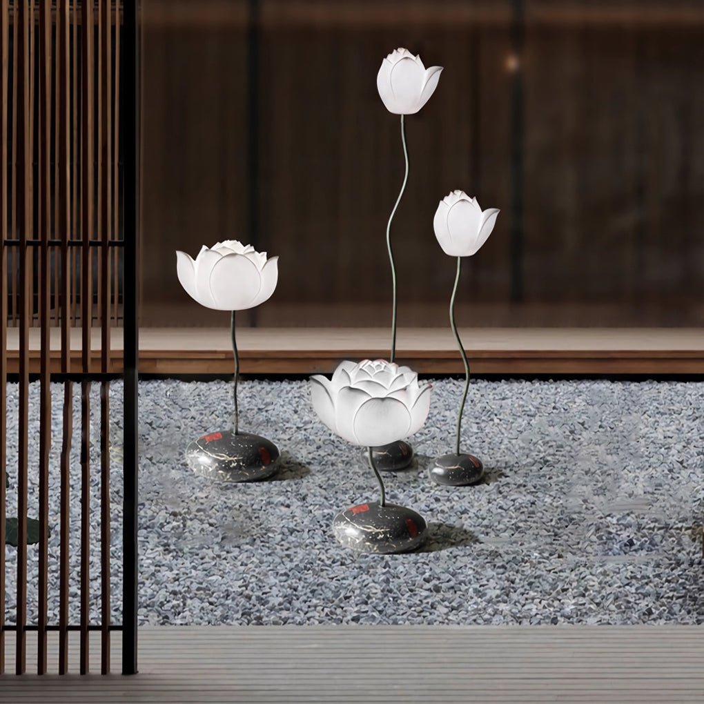 Elegant Lotus LED Flower Floor Lamp