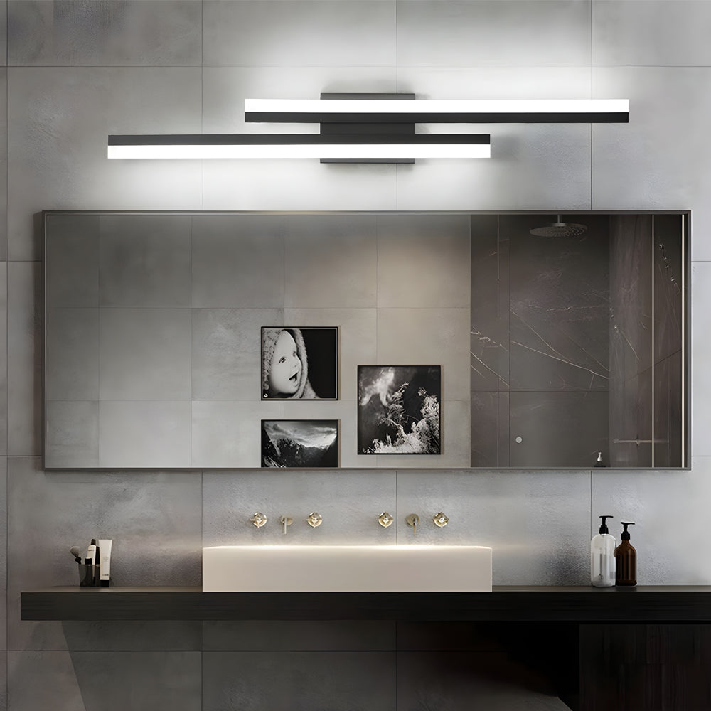 Modern Asymmetric Metal Side Vanity Lights for Bathroom