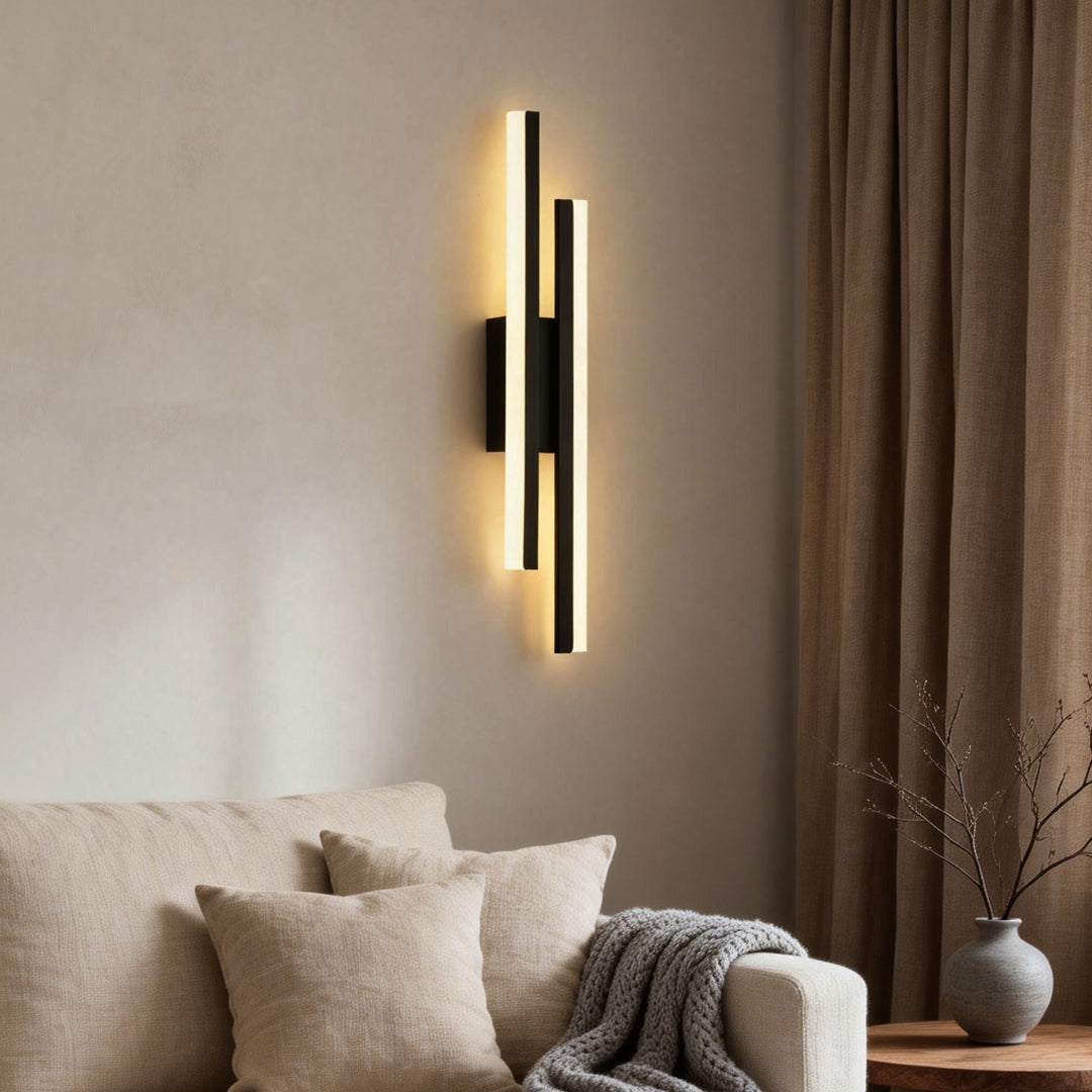 Modern Asymmetric Metal Side Vanity Lights for Bathroom