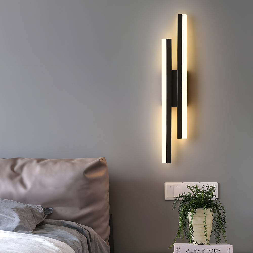 Modern Asymmetric Metal Side Vanity Lights for Bathroom