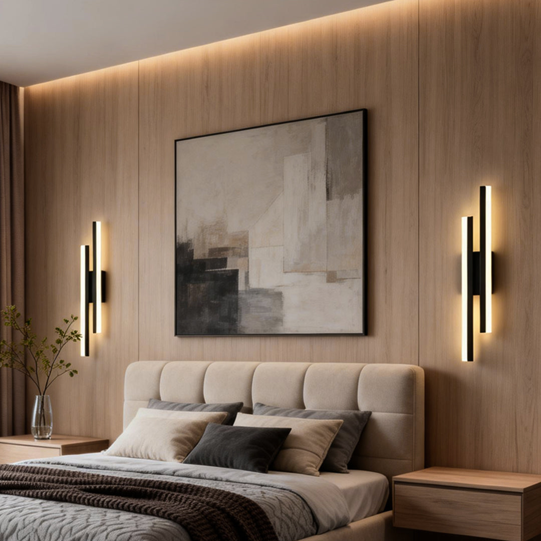 Modern Asymmetric Metal Side Vanity Lights for Bathroom