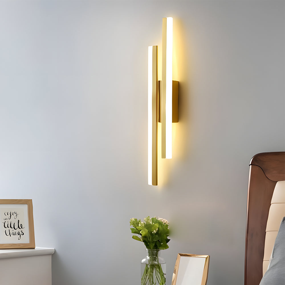Modern Asymmetric Metal Side Vanity Lights for Bathroom