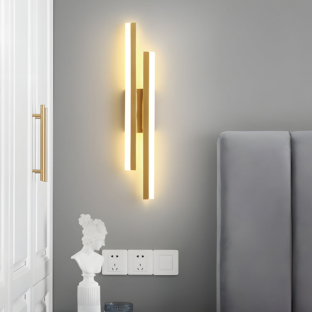 Modern Asymmetric Metal Side Vanity Lights for Bathroom