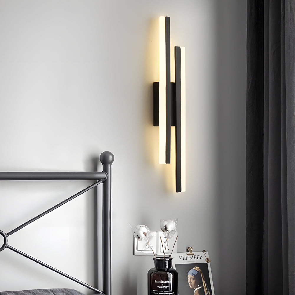 Modern Asymmetric Metal Side Vanity Lights for Bathroom