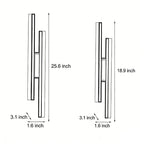 Modern Asymmetric Metal Side Vanity Lights for Bathroom