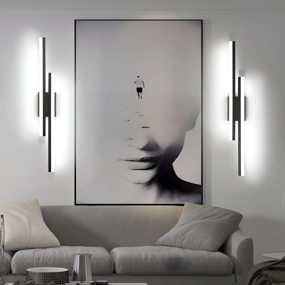 Modern Asymmetric Metal Side Vanity Lights for Bathroom