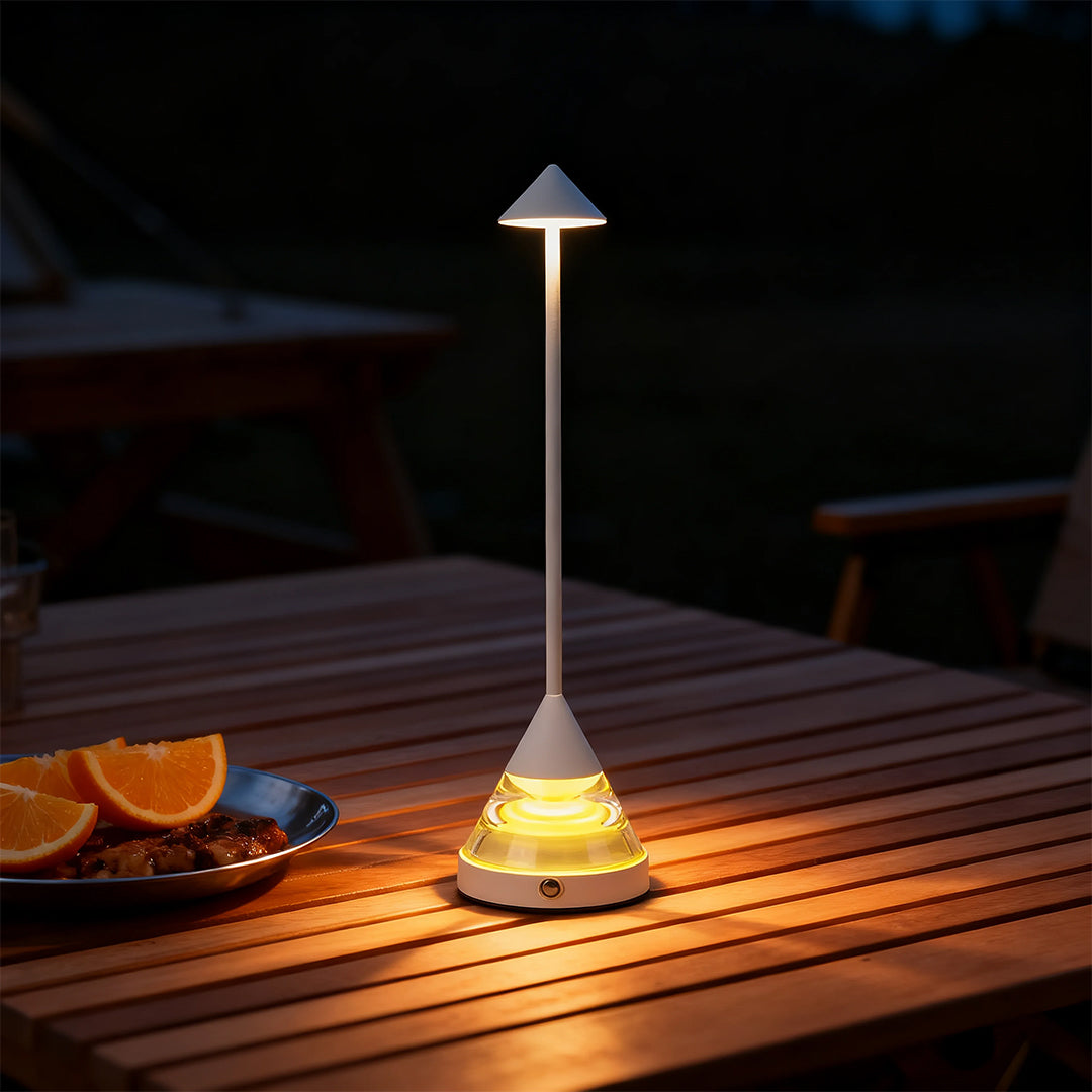 Modern Aluminum and Iron Accent Table Lamp