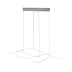 Wavy Curved LED Pendant Light - Modern Metal Ceiling Fixture