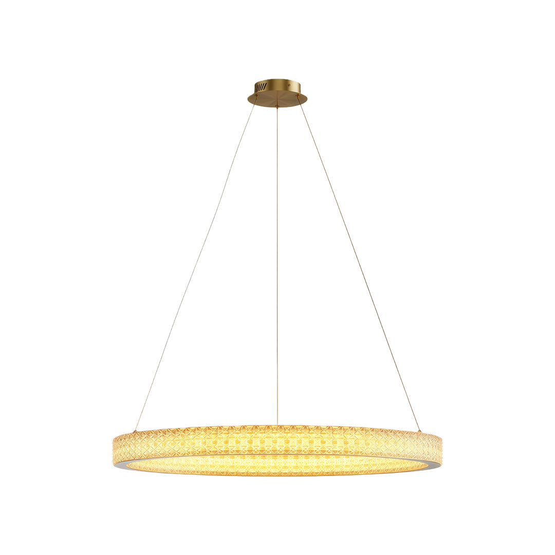 Luxury Copper Circular Chandelier Ceiling Light