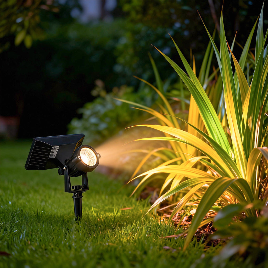Adjustable Waterproof Solar LED RGB Tree Spotlight with Ground Spike