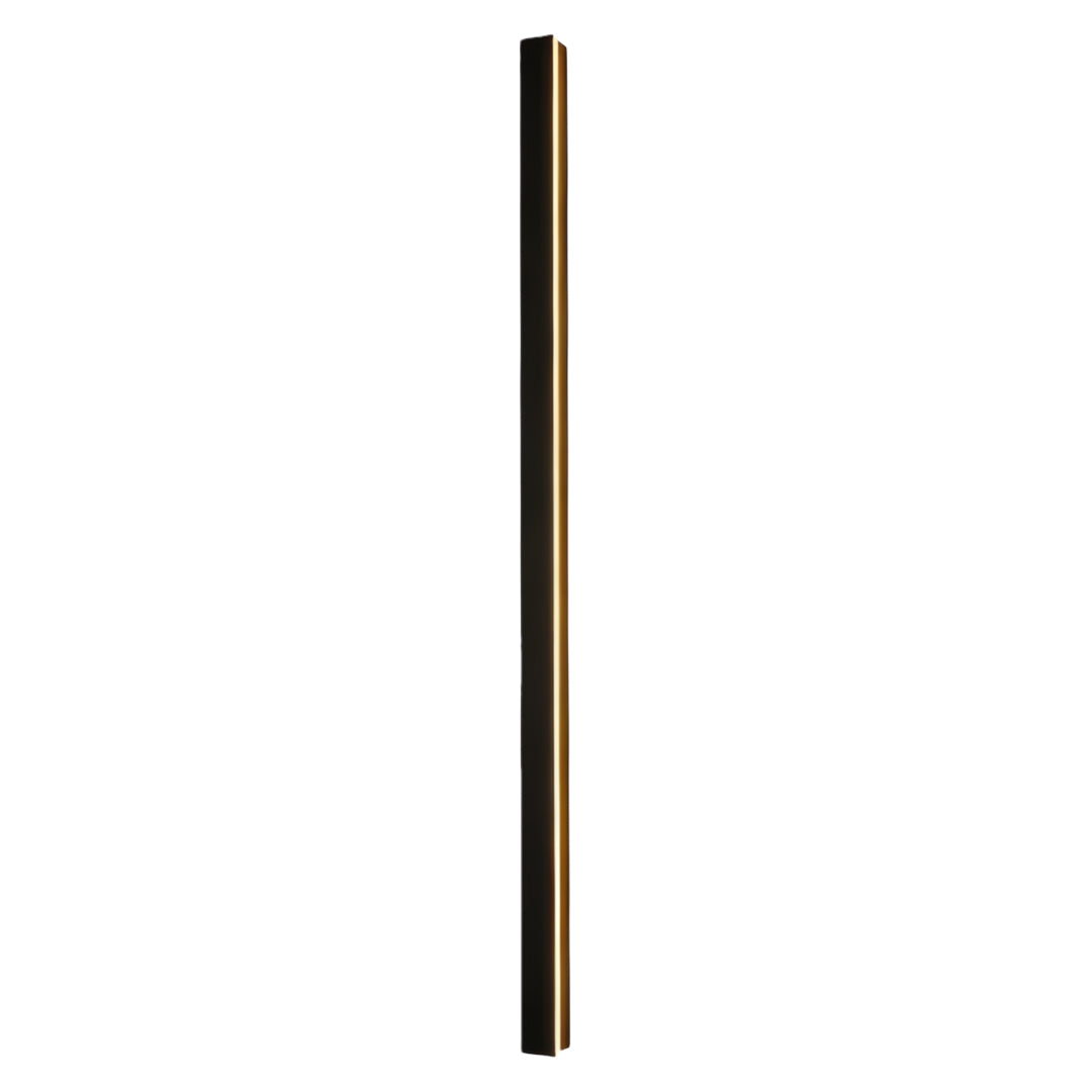 Modern LED Linear Wall Light - Long Black Outdoor Fixture
