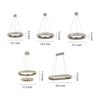 Minimalist Luxury Circle Chandelier - Elegant Ring Ceiling Light