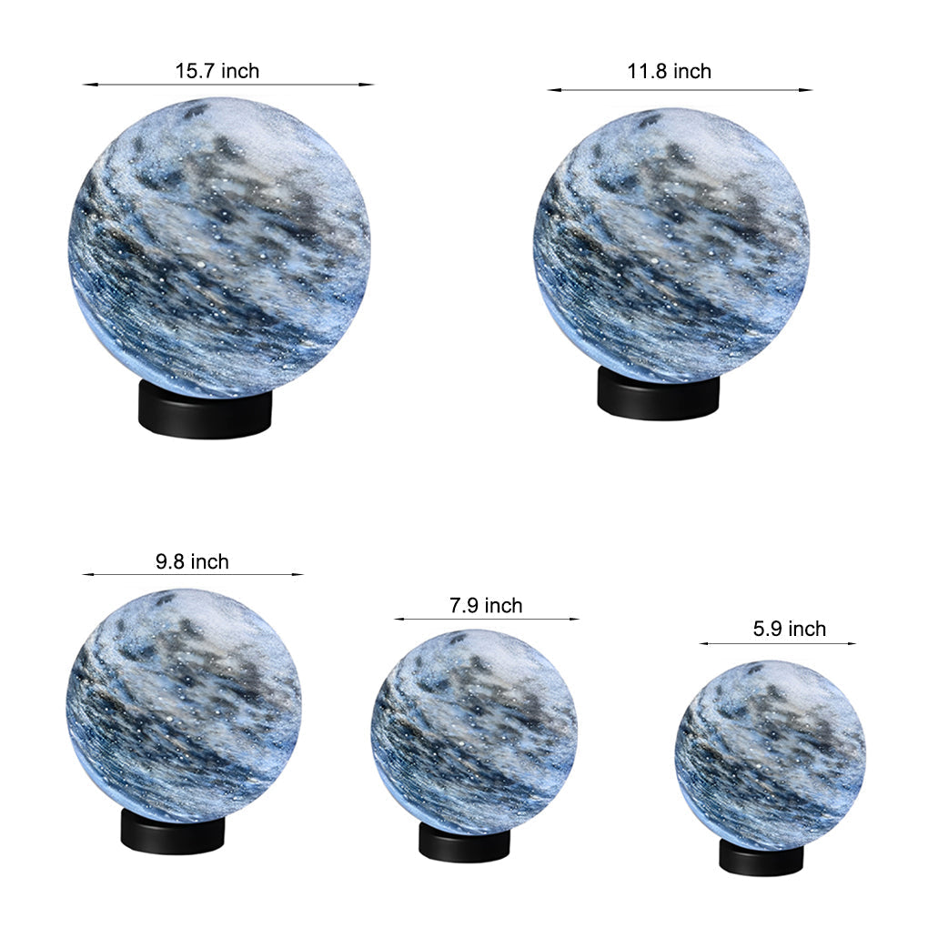 Modern Globe Pillar Light - Stylish Planetary Design for Fencing