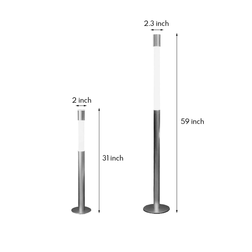 Elegant Gray Italian Floor Lamp - Minimalist Design