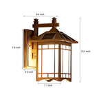 Retro LED Lantern Wall Sconce - Die-Cast Aluminum & Glass