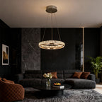 Premium Round Crystal Chandelier Ceiling Light