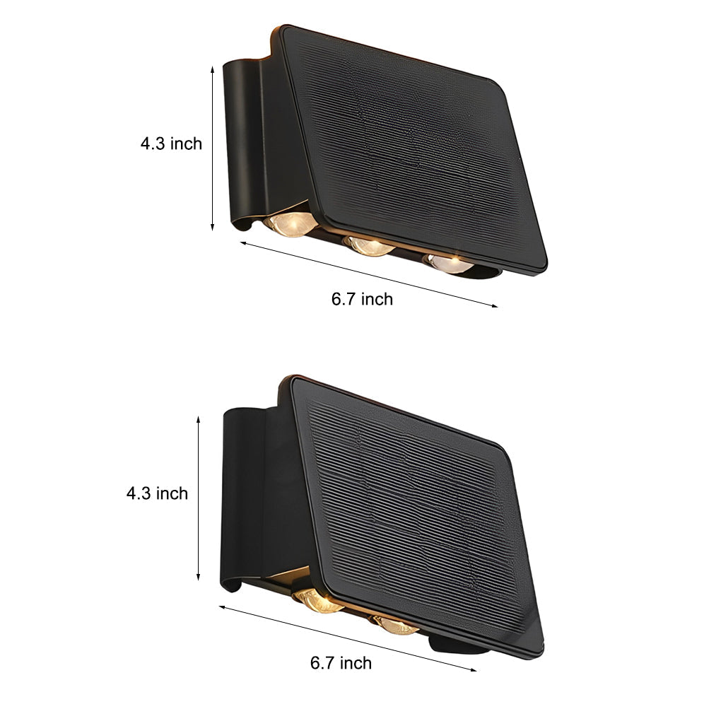 Premium Waterproof LED Solar Wall Sconce with Up and Down Lighting