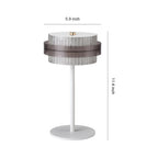 Vintage Iron Frame Table Lamp with PS Lampshade