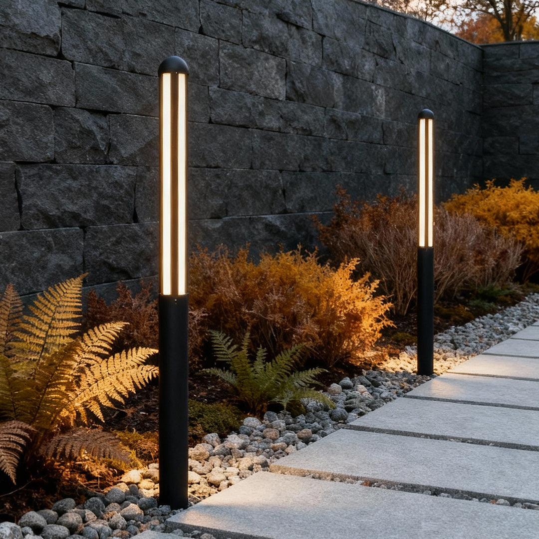 Modern Waterproof LED Tall Garden Bollard Light