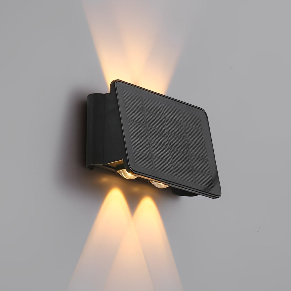 Premium Waterproof LED Solar Wall Sconce with Up and Down Lighting