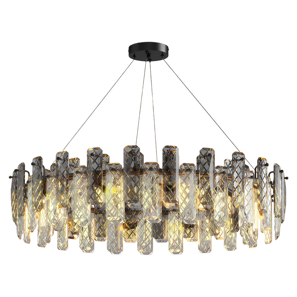 Modern Crystal Ceiling Light with Eye Protection