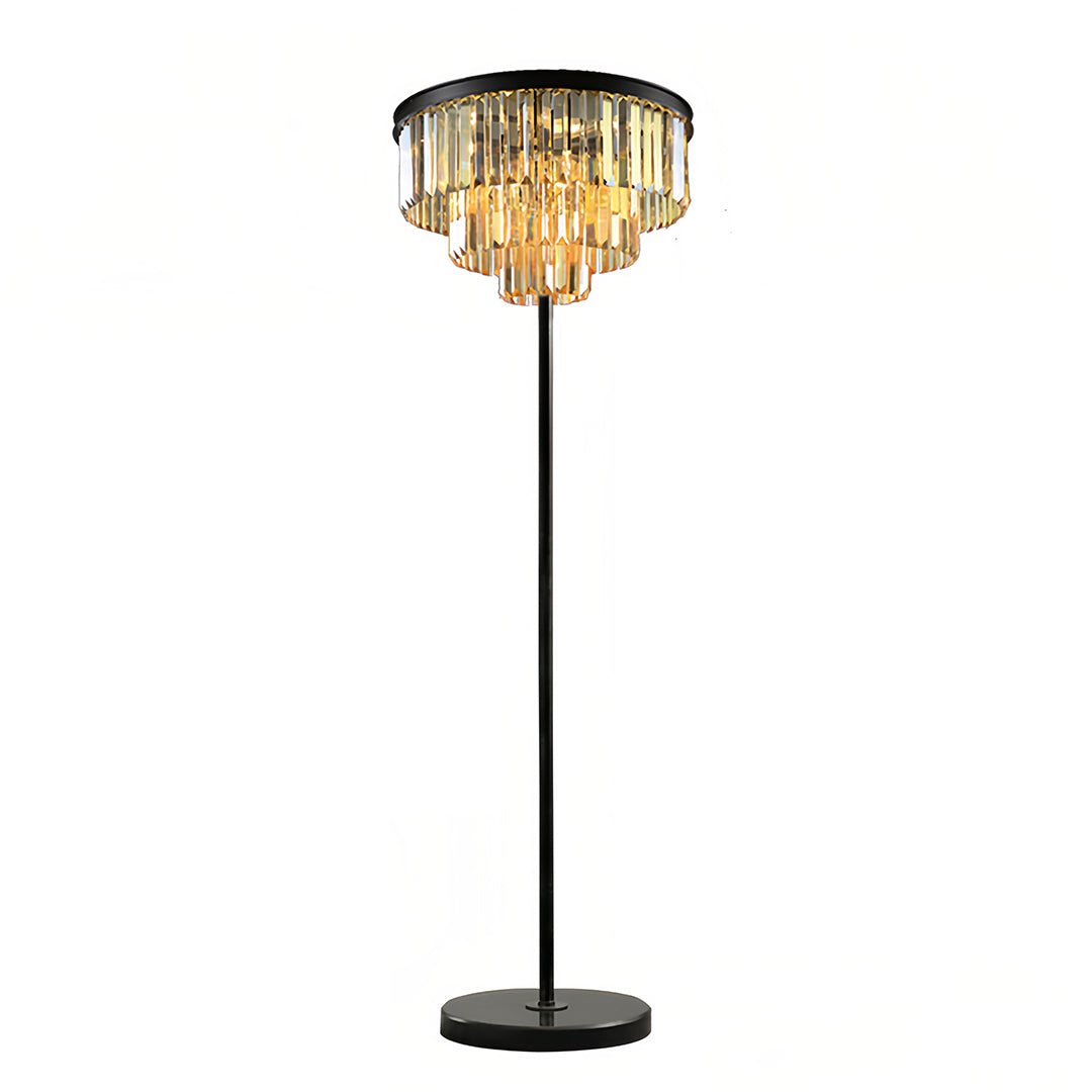 Luxury Crystal Floor Lamp - Glamorous American Design