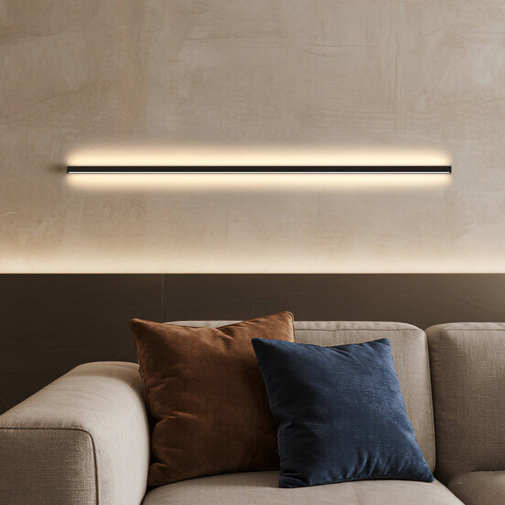 Black Aluminum Modern Linear Wall Sconce - Ambient Lighting