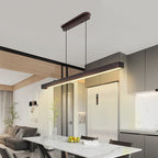 Japanese Minimalist Linear Pendant Light for Island Ceilings