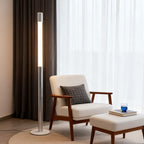 Elegant Gray Italian Floor Lamp - Minimalist Design