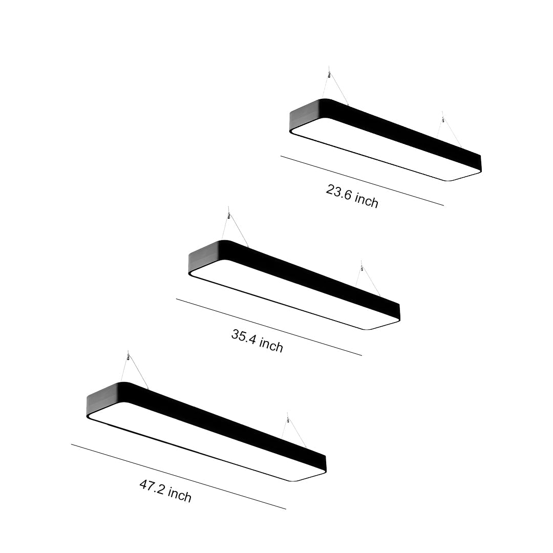 Modern Minimalist LED Rectangular Chandelier Ceiling Light