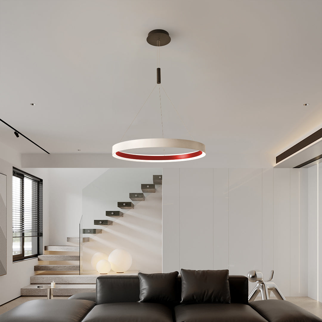 Minimalist Modern Ring Chandelier - Elegant Ceiling Light Fixture