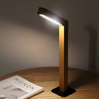 Premium Nordic Touch-Controlled LED Desk Lamp with Dual Magnetic Wooden Base