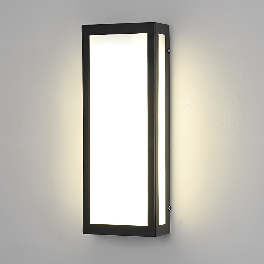 Modern Waterproof LED Rectangle Outdoor Wall Light