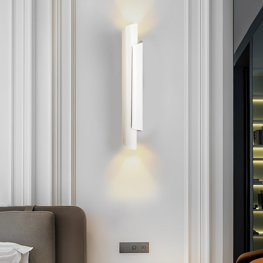 Modern Minimalist Metal LED Scroll Wall Sconce