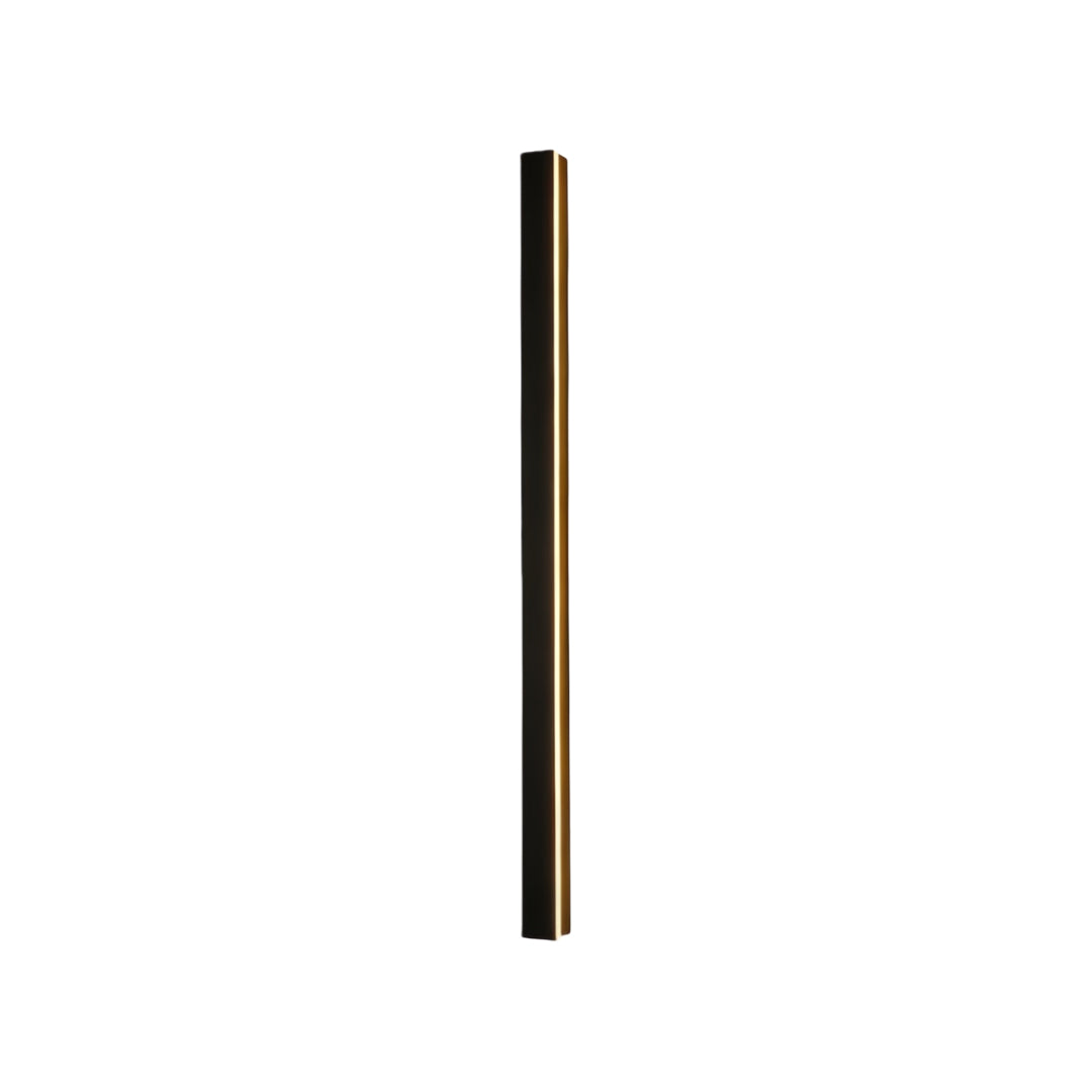 Modern LED Linear Wall Light - Long Black Outdoor Fixture