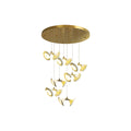 Luxury Tulip Flower Ceramic Chandelier - Elegant Ceiling Light