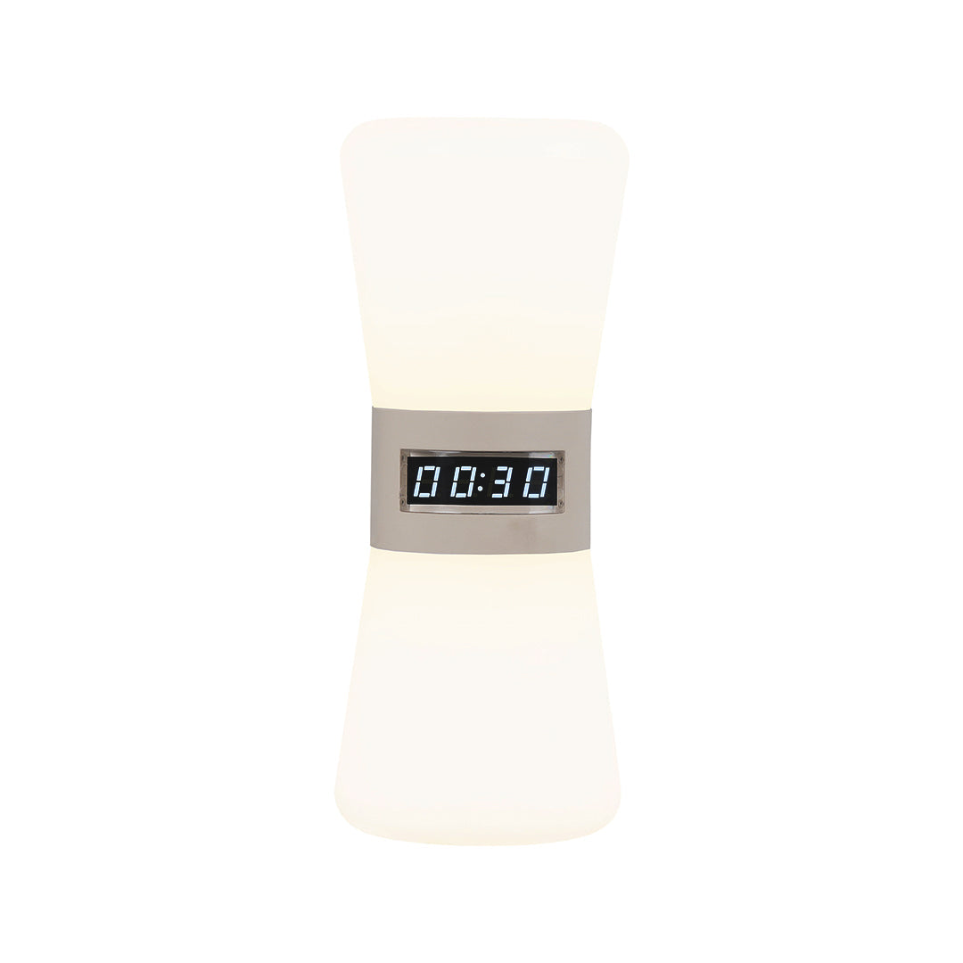 Premium White Hourglass Table Lamp with Countdown Gravity Sensor